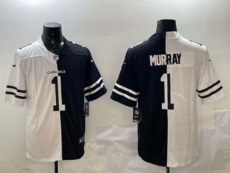 Men Arizona Cardinals #1 Murray White Black Fashion 2025 Nike Limited NFL Jersey style 1->arizona cardinals->NFL Jersey